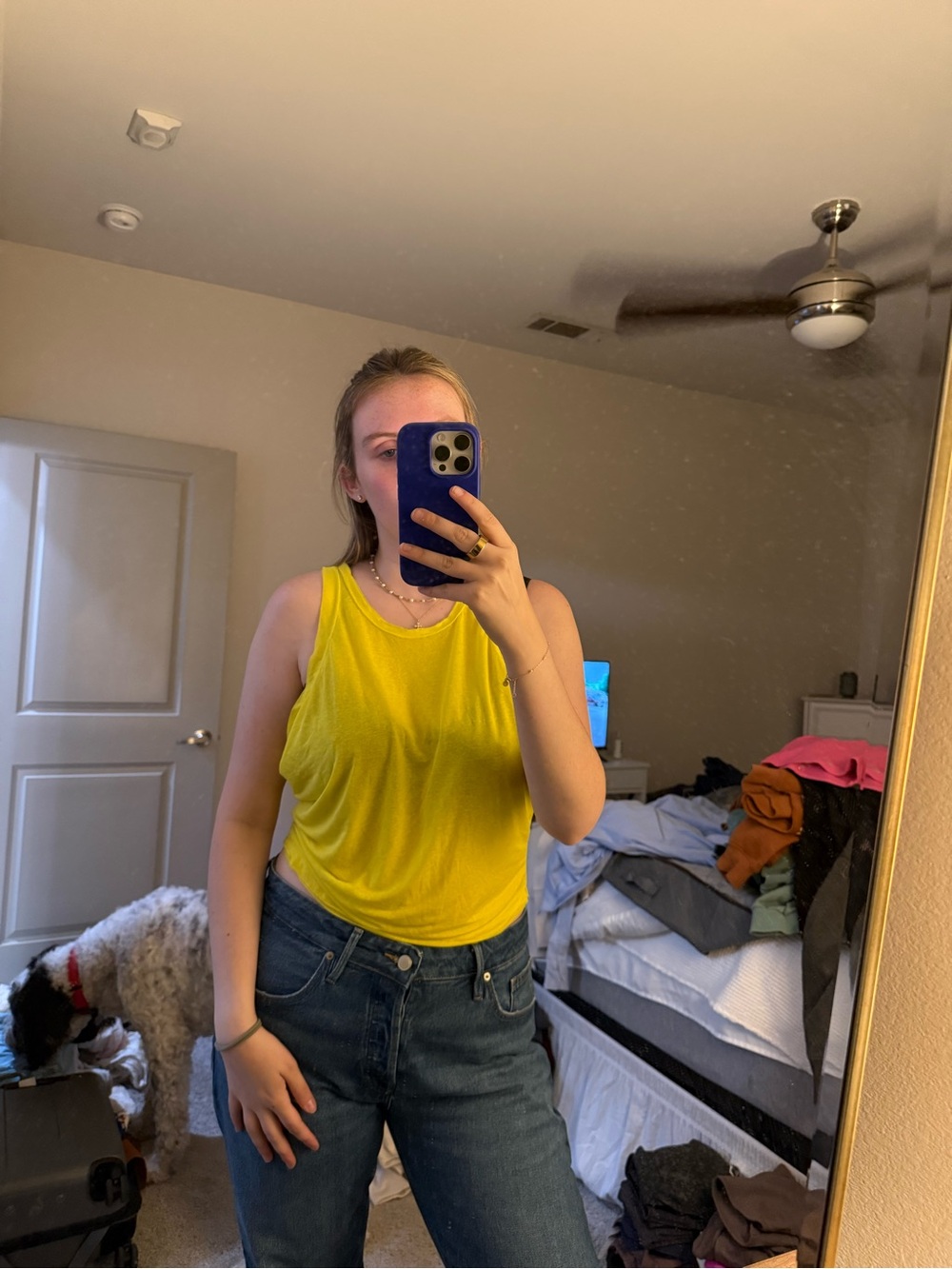 FP Movement by Free People Neon Yellow Scoop Neck Tank